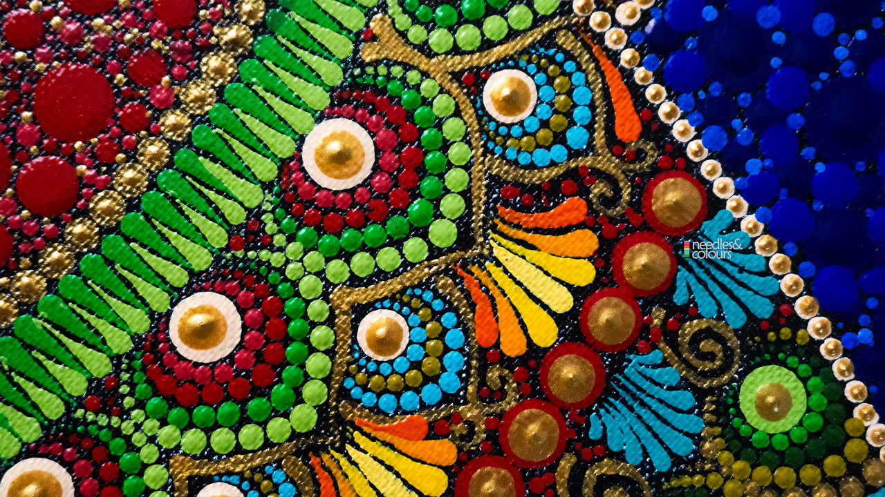 preview of Madhubhani Dot Mandala Fusion artwork