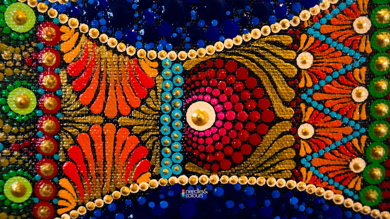 preview of Madhubhani Dot Mandala Fusion artwork