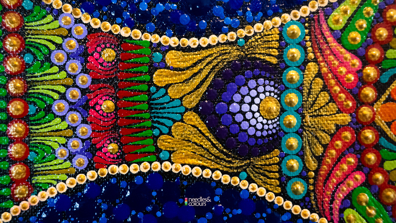 preview of Madhubhani Dot Mandala Fusion artwork